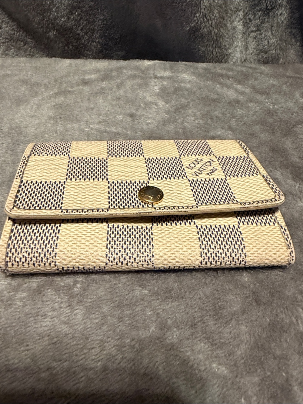 Louis Vuitton pre-loved Damier AZUR SIX-KEY HOLDER